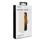 Celly WALLY mobile phone case 16 cm (6.3") Wallet case Sand