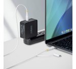 StarTech.com Câble de Recharge USB-C Robuste 2 en 1 de 1m avec Adaptateur Lightning, 30W/60W (3A), Certifié Apple MFi, Câble de Recharge USB-C Tressé pour iPhone/iPad/Android