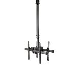 StarTech.com Dual TV Ceiling Mount - Back-to-Back Heavy Duty Hanging Dual Screen Mount with Adjustable Telescopic Pole - Tilt/Swivel/Rotate - VESA Bracket for 32”-75" Displays