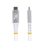 StarTech.com Cable USB4 50cm - Cable USB-C Certificado USB-IF - 80Gbps - Cable USB Tipo C - PD de 240W - 8K120/4K240 - DP 2.1 - DP80 - Recubrimiento de TPE - Compatible con Thunderbolt - Blanco