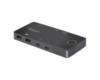 StarTech.com C2-H46-UC2-PD-KVM commutateur écran, clavier et souris Noir