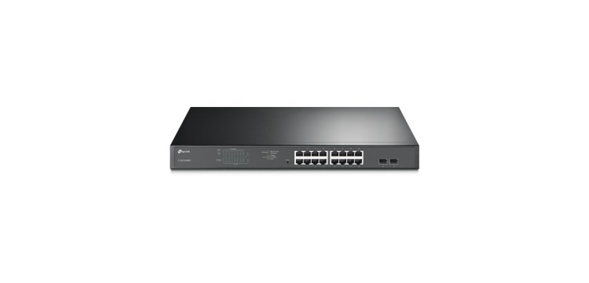 TP-Link TL-SG1218MPE Gestionado L2 Gigabit Ethernet (10/100/1000) Energía sobre Ethernet (PoE) 1U Negro