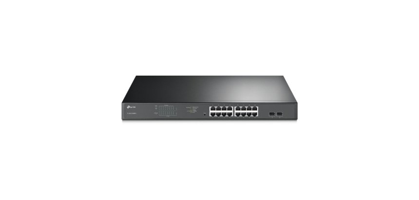 TP-Link TL-SG1218MPE Géré L2 Gigabit Ethernet (10/100/1000) Connexion Ethernet, supportant l'alimentation via ce port (PoE) 1U Noir