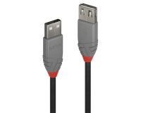Lindy Rallonge USB 2.0 type A, Anthra Line, 2m