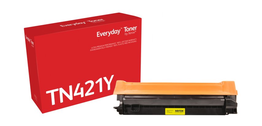 Toner EverydayTM di Xerox Giallo compatibile con Brother TN-421Y, Capacità standard