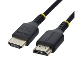StarTech.com Certified Ultra High Speed HDMI 2.1 Slim Cable 2 m (6 ft), 8K 60 Hz / 4K 120 Hz, with HDR10+ / eARC, 48 Gbps, Flexible 8K HDMI Cord