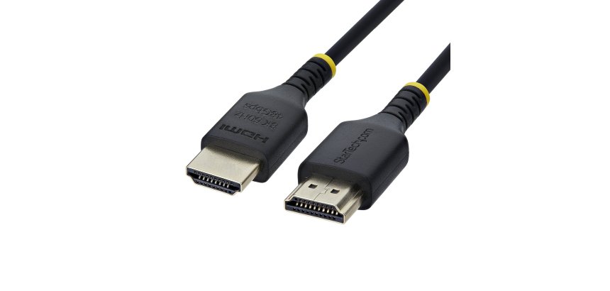 StarTech.com Câble HDMI 2.1 Ultra Haute Vitesse Certifié slim 1 m (3 pi), 8K 60 Hz / 4K 120 Hz, avec HDR10+ / eARC, 48 Gbps, Cordon HDMI 8K Flexible