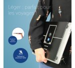 R-Go Tools Support pour ordinateur portable R-Go Riser Attachable, réglable, intégré à votre ordinateur portable, aluminium, noir