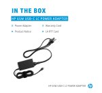 HP 65W USB-C LC Power Adapter