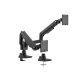 Equip 17"-35" Heavy-Duty Dual Monitor Desk Mount Bracket, Black
