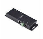 StarTech.com Adaptador Serie a Ethernet - Conversor RJ45 LAN IP a DB9 RS232 - Servidor de Dispositivos Serie de 4 Puertos - Carcasa de Metal - Dispositivos Serie Remotos - Pared o Carril DIN - TAA