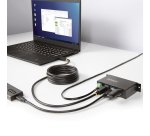 StarTech.com Hub USB 3.0 4 Ports avec 4x USB-A, Boîtier Industriel en Métal, Hub USB 4 ports avec Protection ESD, Montage Mural, sur Table ou sur Rail, USB 3.0/3.1/3.2 Gen 1 5Gbps