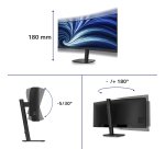 Philips 34B2N3500C/00 écran plat de PC 86,4 cm (34") 3440 x 1440 pixels Wide Quad HD LCD Noir