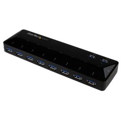 StarTech.com 10-Poorts USB 3.0 Hub met oplaad en sync poort - 5Gbps - 2 x 1.5A poorten