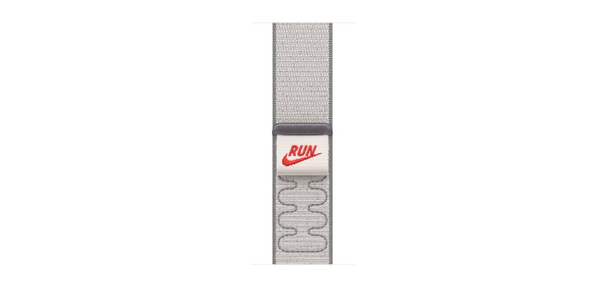 Apple Nike Sport Loop Band Grijs Nylon, Gerecycled polyester, Spandex