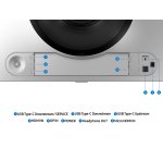 Samsung S49DG910SU écran plat de PC 124,5 cm (49") 5120 x 1440 pixels Dual QHD OLED Argent