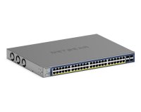 NETGEAR GS752TXP Géré L2/L3/L4 10G Ethernet (100/1000/10000) Connexion Ethernet, supportant l'alimentation via ce port (PoE) Noir