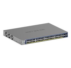 NETGEAR GS752TXP Géré L2/L3/L4 10G Ethernet (100/1000/10000) Connexion Ethernet, supportant l'alimentation via ce port (PoE) Noir