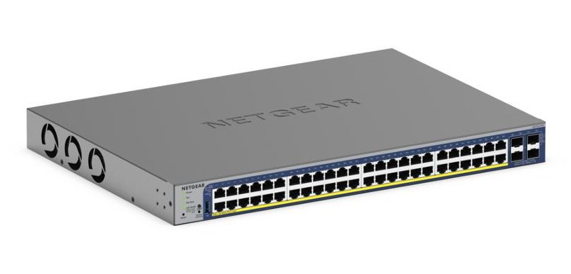 NETGEAR GS752TXP Géré L2/L3/L4 10G Ethernet (100/1000/10000) Connexion Ethernet, supportant l'alimentation via ce port (PoE) Noir