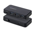 StarTech.com Hub USB-C y Tipo A de 4 Puertos - Ladrón USB de 5Gbps - Autoalimentado - Con Cable Host Tipo C y USB-A - 1x USB-C y 3x USB-A (1x BC 1.2) - Adaptador de Corriente de 36W - Mac/Windows