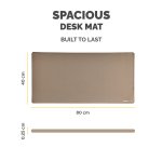 Fellowes Computer Desk Mat with Non-Slip Base Breyta Desk Mat with Antibacterial Protection Sand