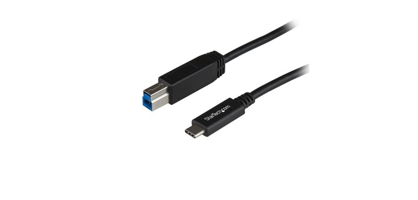 StarTech.com 3ft (1m) USB-B to USB-C Cable, USB 10Gbps, Data Cord, USB 3.2 Gen 2, USB-C Data Transfer Cable