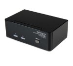 StarTech.com Commutateur KVM USB et double DVI à 2 ports avec audio et hub USB 2.0