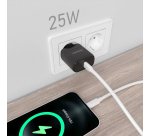 AISENS Cargador USB-C PD3.0 1 Puerto 1xUSB-C 25W, Negro