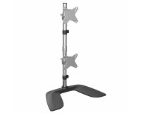 StarTech.com Support Vertical pour Deux Moniteurs, Bureau Ergonomique pour Deux Moniteurs, Support Universel pour Moniteur, Réglable en Hauteur - Pour Deux Écrans 27" ou 34" Ultra-Large (8kg), Montage VESA