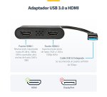 StarTech.com Adaptador USB 3.0 a HDMI Doble - 4K 30Hz