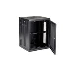 StarTech.com Armadio Rack 19" 15U a Muro - Server Rack 19 pollici a 4 montanti con cerniere - Rack Dati Ventilato con Ripiano 1U e Pannelli Laterali Rimovibili per apparecchiature dati/AV/elettroniche/informatiche