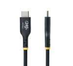 StarTech.com 3m USB-C Laadkabel, Charge & Sync, 240W (5A) PD EPR, USB 2.0, Laptop Type C Laadkabel, USB-IF Gecertificeerd, TPE Mantel - Zwarte USB-C Oplaadkabel