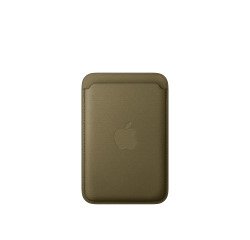 Apple Porte-cartes en tissage fin pour iPhone avec MagSafe - Olive sombre
