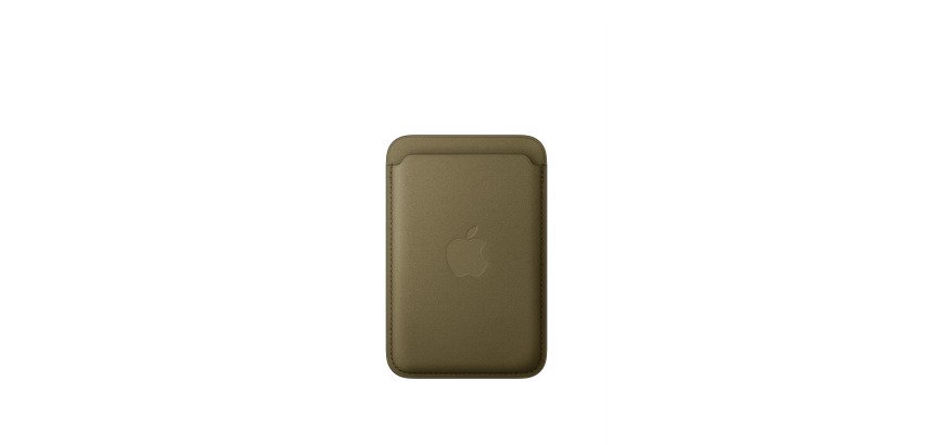 Apple Porte-cartes en tissage fin pour iPhone avec MagSafe - Olive sombre