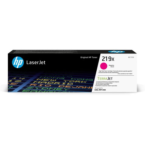 HP Cartucho de Tóner Original LaserJet 219X de alta capacidad magenta