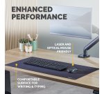 Fellowes Computer Desk Mat with Non-Slip Base Breyta Desk Mat with Antibacterial Protection Black