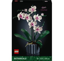 LEGO Botanicals 10311 Orchidea, Set per Adulti da Collezione, Hobby Creativi, Modellino da Costruire con Fiori Finti e Vaso