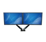 StarTech.com Bras de Bureau à Double Écrans avec USB et Audio, Support de Bureau VESA pour Écrans jusqu'à 32" (8kg), Bras Ergonomique pour Double Écrans à Mouvement Complet - Noir