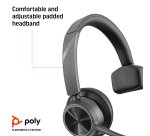 HP Poly Auriculares Poly Voyager 4310 USB-A + llave BT700