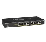 NETGEAR GS308PP Non-géré Gigabit Ethernet (10/100/1000) Connexion Ethernet, supportant l'alimentation via ce port (PoE) Noir