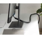 Equip 650867 organizador de cables Escritorio Pasacables Negro