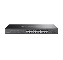 TP-Link Omada SG2428LP commutateur réseau Géré L2/L2+ Gigabit Ethernet (10/100/1000) Connexion Ethernet, supportant l'alimentation via ce port (PoE) Gris