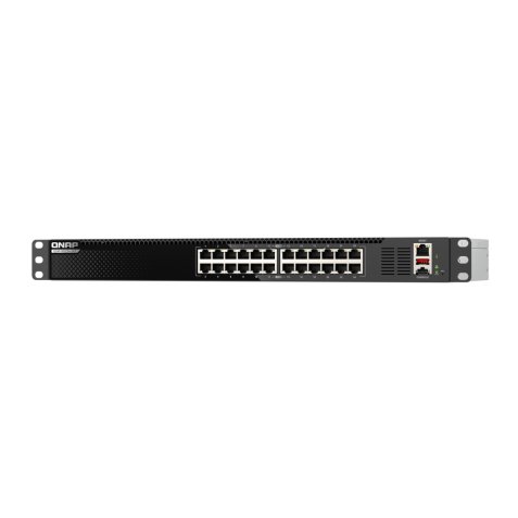 QNAP QSW-M3224-24T commutateur réseau Géré L3 10G Ethernet (100/1000/10000) 1U Noir, Argent
