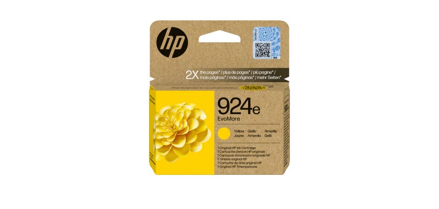 HP 924e Cartouche d’encre authentique Jaune EvoMore