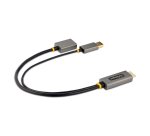 StarTech.com 30cm HDMI naar DisplayPort Adapter Kabel, Actieve 4K 60Hz HDMI 2.0 naar DP 1.2 Converter, HDR, USB Bus Powered, HDMI Bron naar DisplayPort Scherm voor Laptops/PC