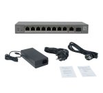 LevelOne GEP-1011 switch di rete Non gestito L2 Gigabit Ethernet (10/100/1000) Supporto Power over Ethernet (PoE) Montaggio da desktop/parete Grigio