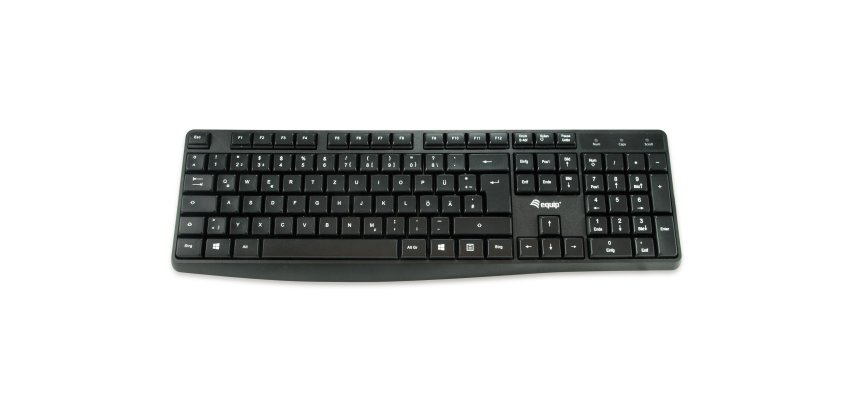 Equip 245211 teclado Oficina USB QWERTY Español Negro