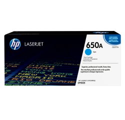 HP 650A toner LaserJet cyan authentique