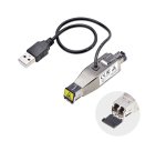 StarTech.com Dongle convertitore multimediale da fibra Gigabit a RJ45 Ethernet, monomodale ottico 10 km/multimodale 800 m, alimentato via USB, compatto, micro mini, TAA