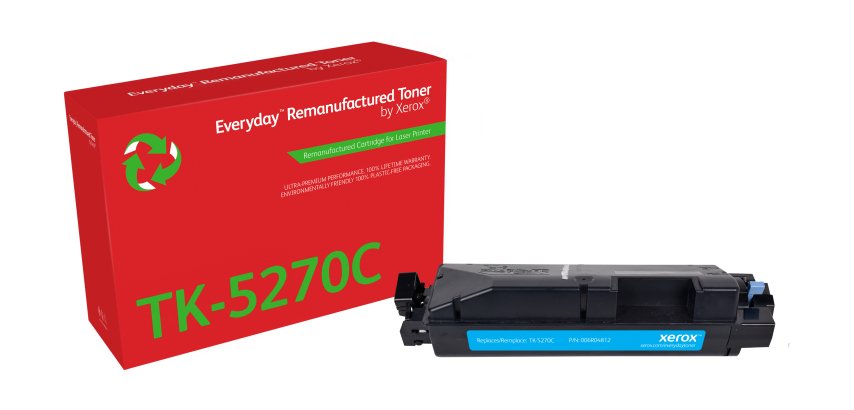Toner rigenerato Everyday™ di Xerox Ciano compatibile con Kyocera TK-5270C, Capacità standard